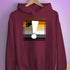 Bear Pride Flag Exclamation Point Hoodie - Maroon